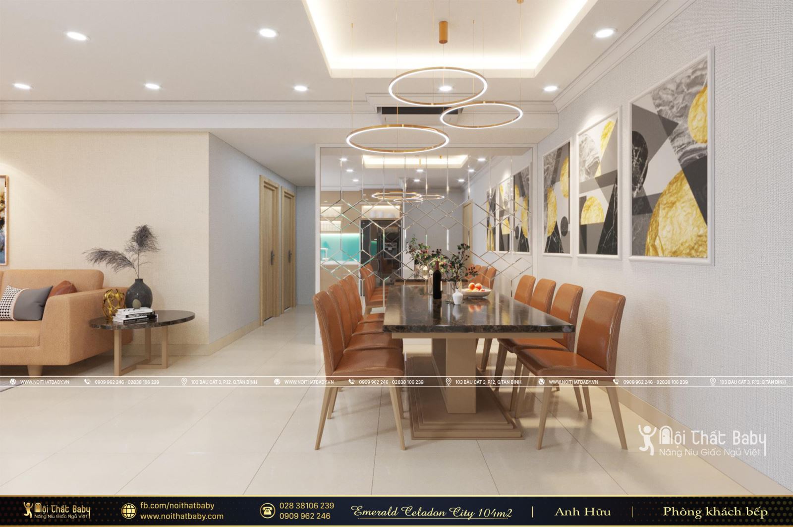 Tổng hợp các mẫu thiết kế nội thất Chung cư Emerald Celadon City